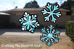 Christmas Snowflake Suncatcher