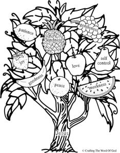 Fruit Of The Spirit Coloring Page