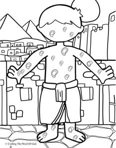 The Plague Of Boils Coloring Page
