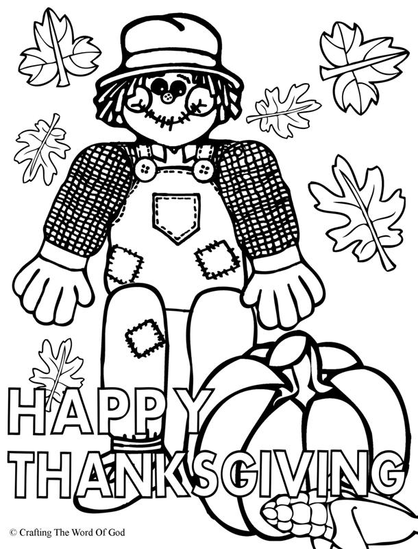 Happy Thanksgiving 1- Coloring Page « Crafting The Word Of God