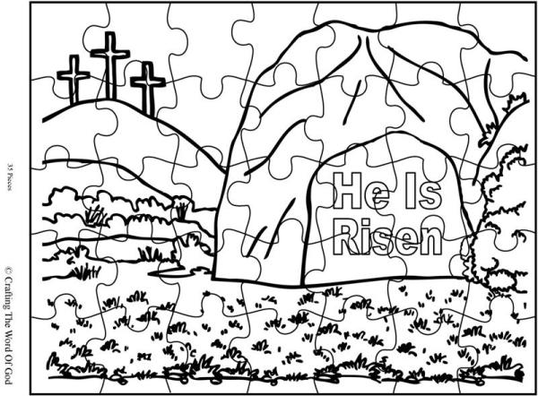 He Is Risen Puzzle- Activity Sheet « Crafting The Word Of God