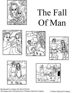The Fall Of Man Coloring Page