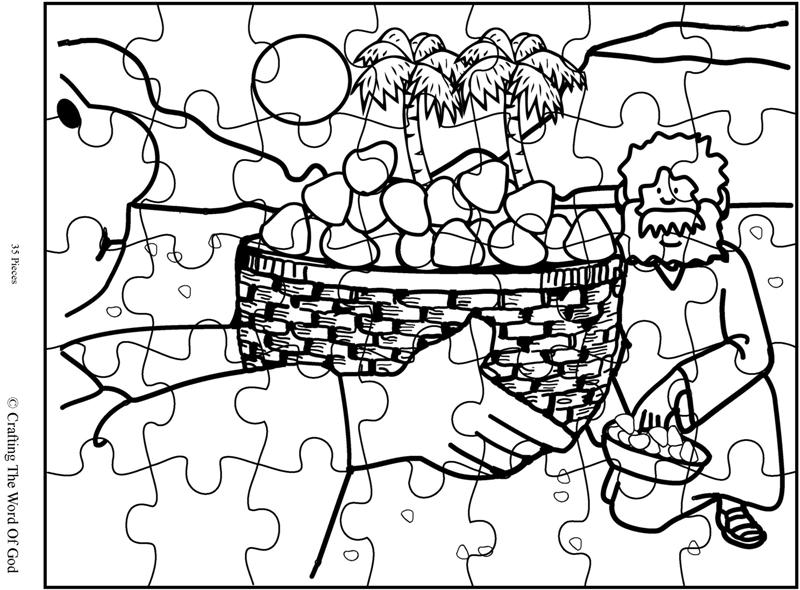 Mana From Heaven Puzzle- Activity Sheet « Crafting The Word Of God