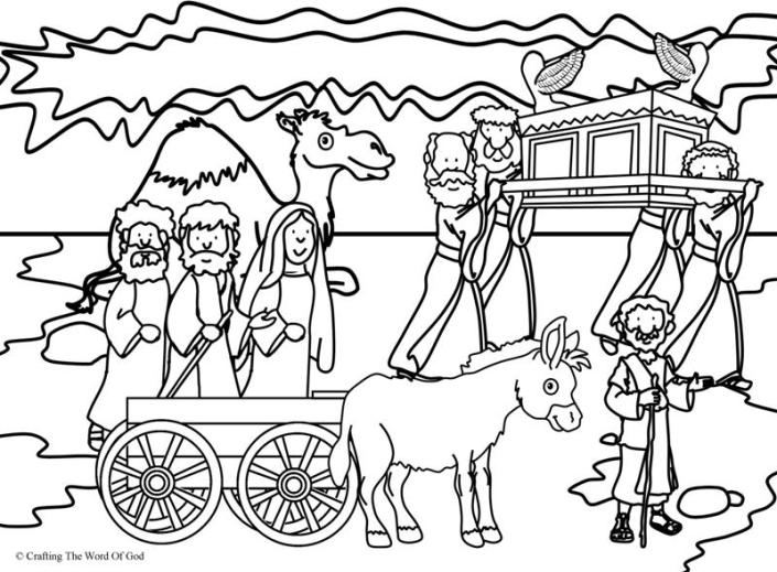 Crossing The Jordan Coloring Page « Crafting The Word Of God