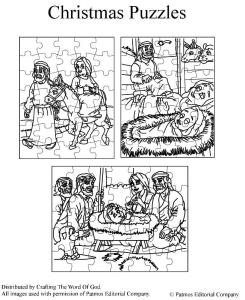 Christmas Puzzles- Activity Pages « Crafting The Word Of God
