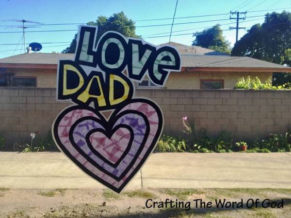 Love Dad Sun Catcher