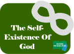 The Self-Existence (Aseity) Of God Lesson « Crafting The Word Of God